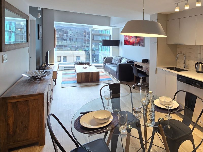 Furnished Serviced 1 Bedroom Apartment in Montreal